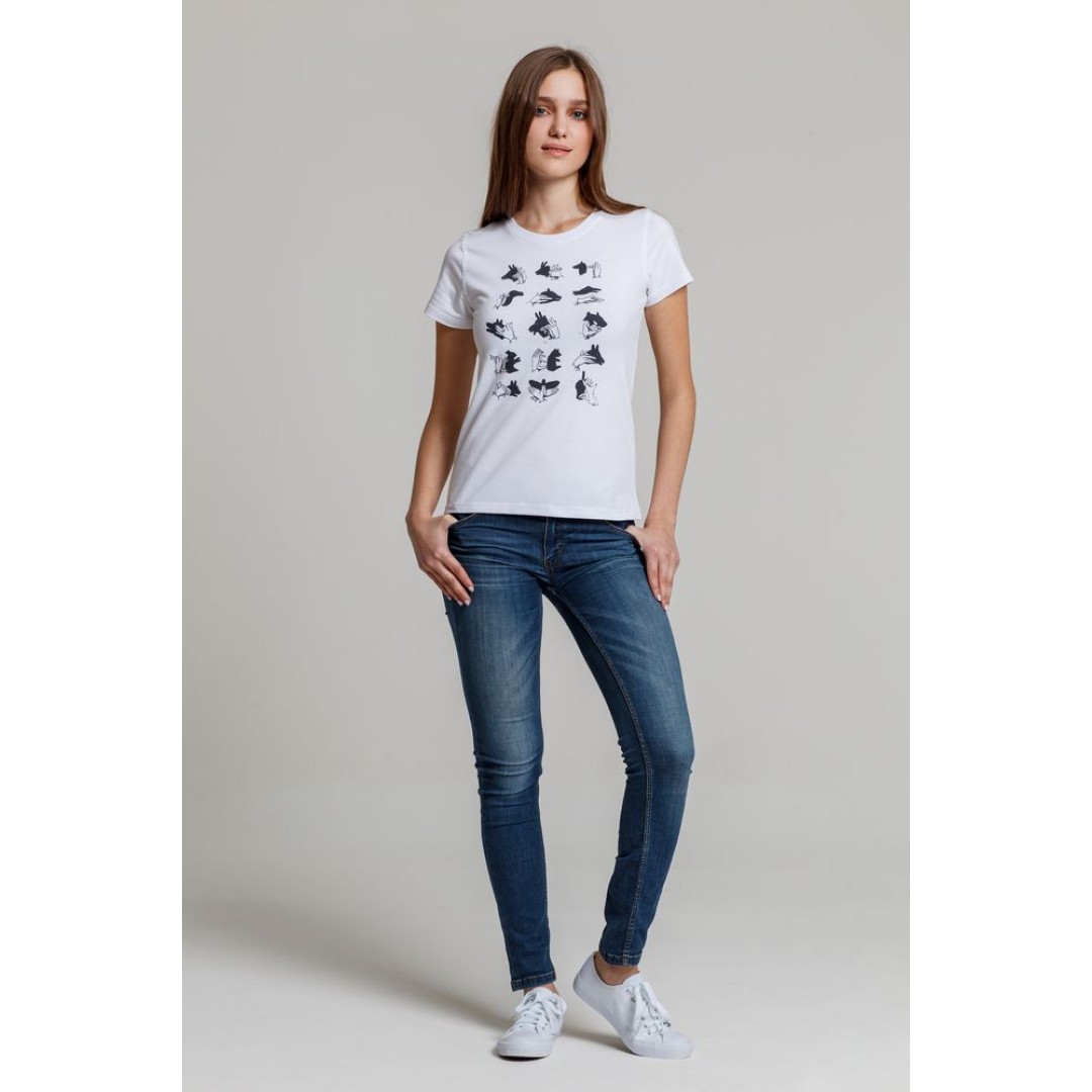 Футболка женская «Неочевидное», белая, L