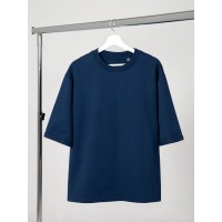 Футболка оверсайз унисекс Kosmos 2.0, темно-синяя, размер M/L