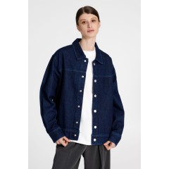 Куртка джинсовая O1, темно-синяя, размер XS/S