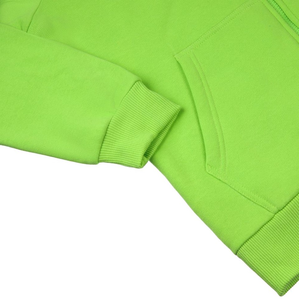 Толстовка на молнии с капюшоном Siverga Heavy 2.0, зеленое яблоко, размер M