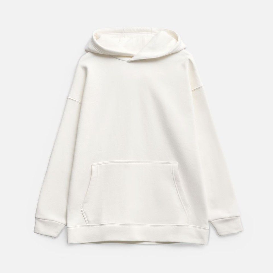 Худи оверсайз унисекс Snuggie, молочно-белое