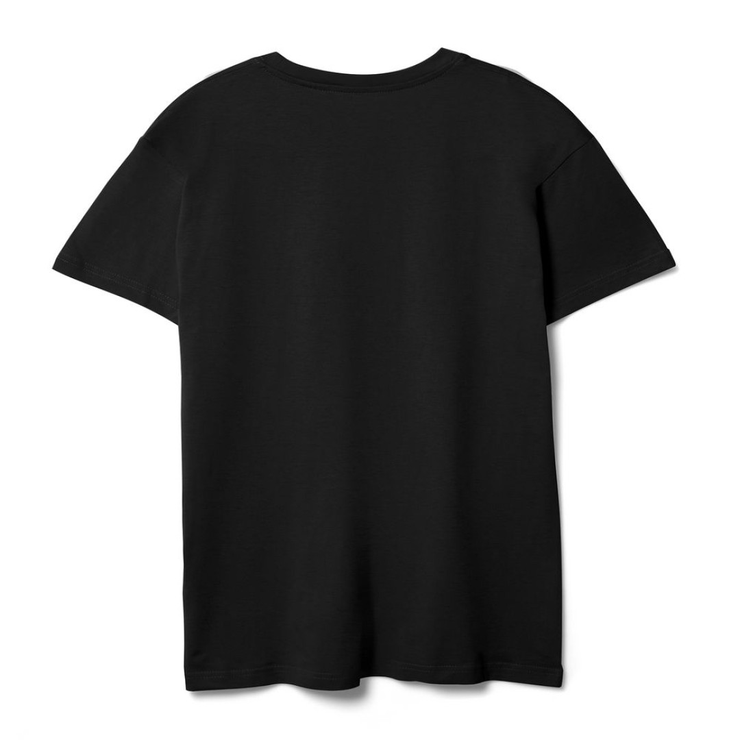 Футболка унисекс T-bolka 140, черная, S