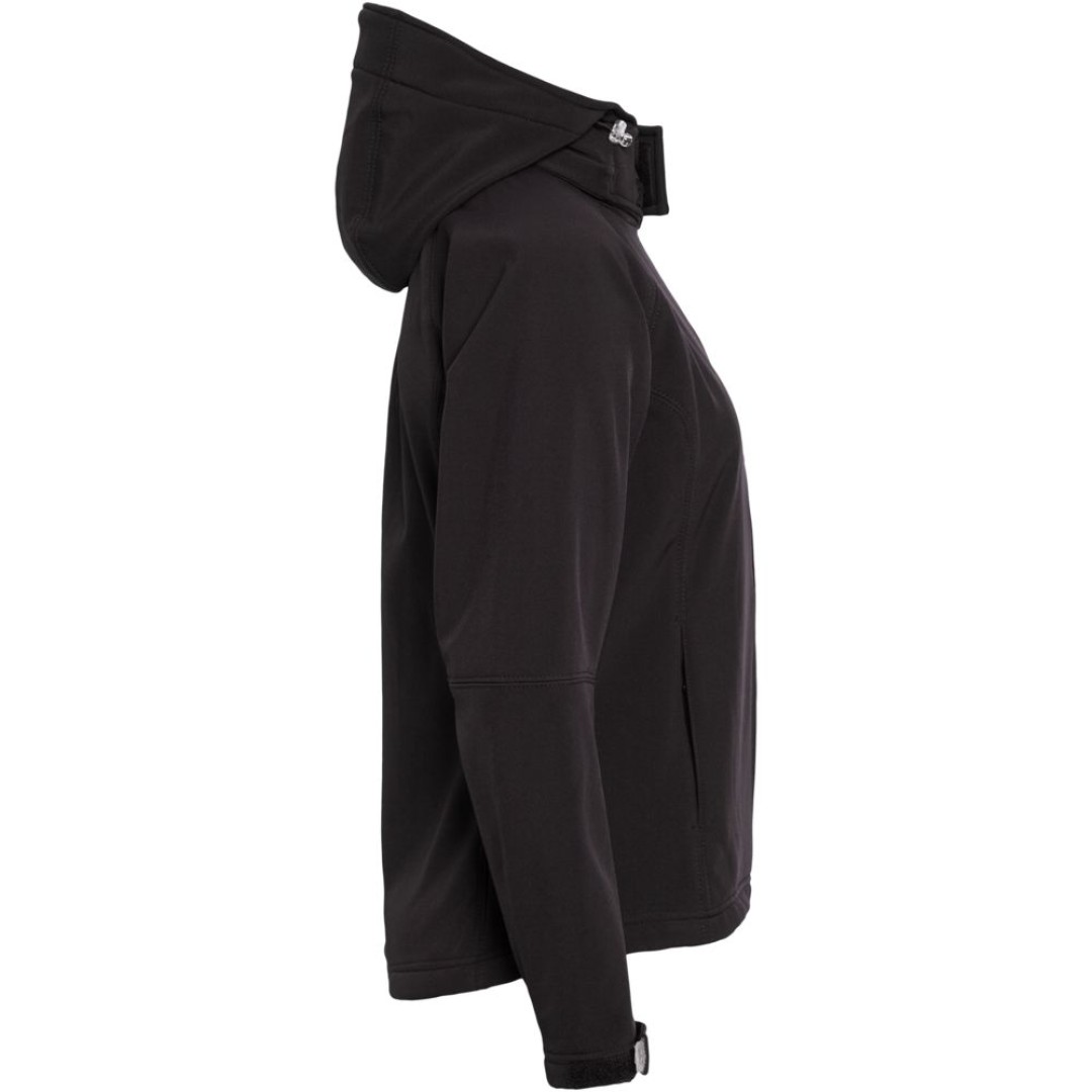 Куртка женская Hooded Softshell черная, L