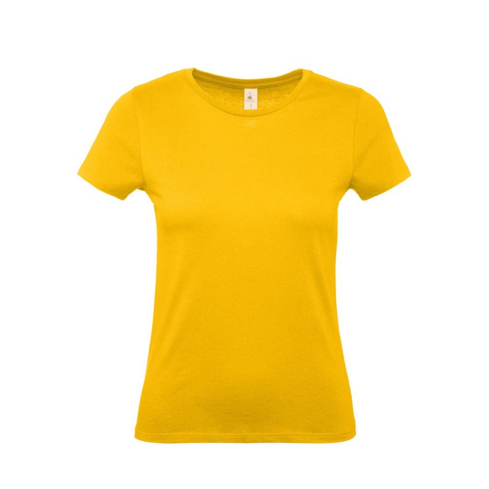 Футболка E150 женская желтая, XL