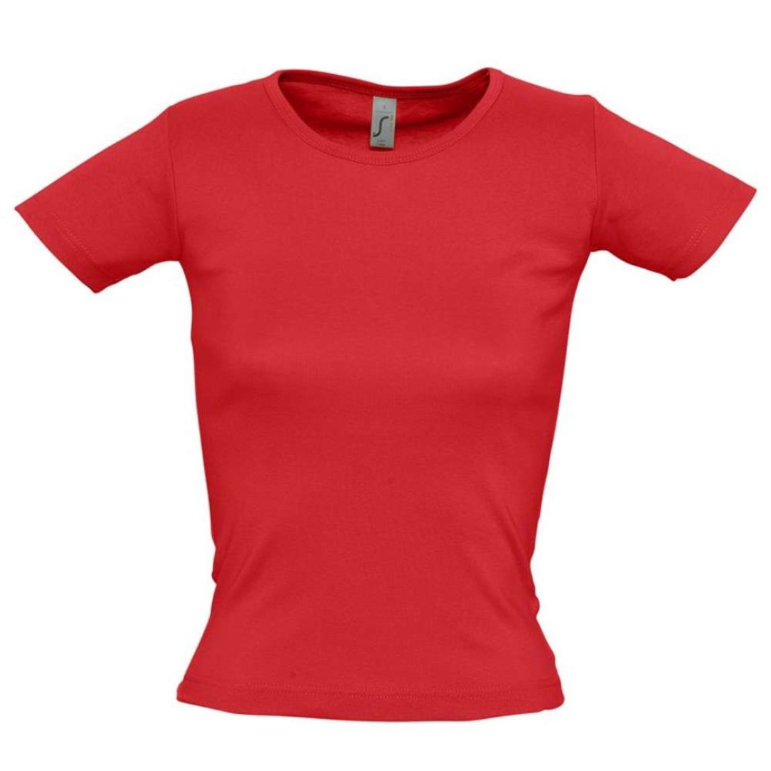 Футболка женская с круглым вырезом Lady 220 красная, S