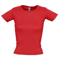 Футболка женская с круглым вырезом Lady 220 красная, L