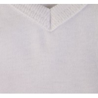 Футболка женская Lady 220 с V-образным вырезом, белая