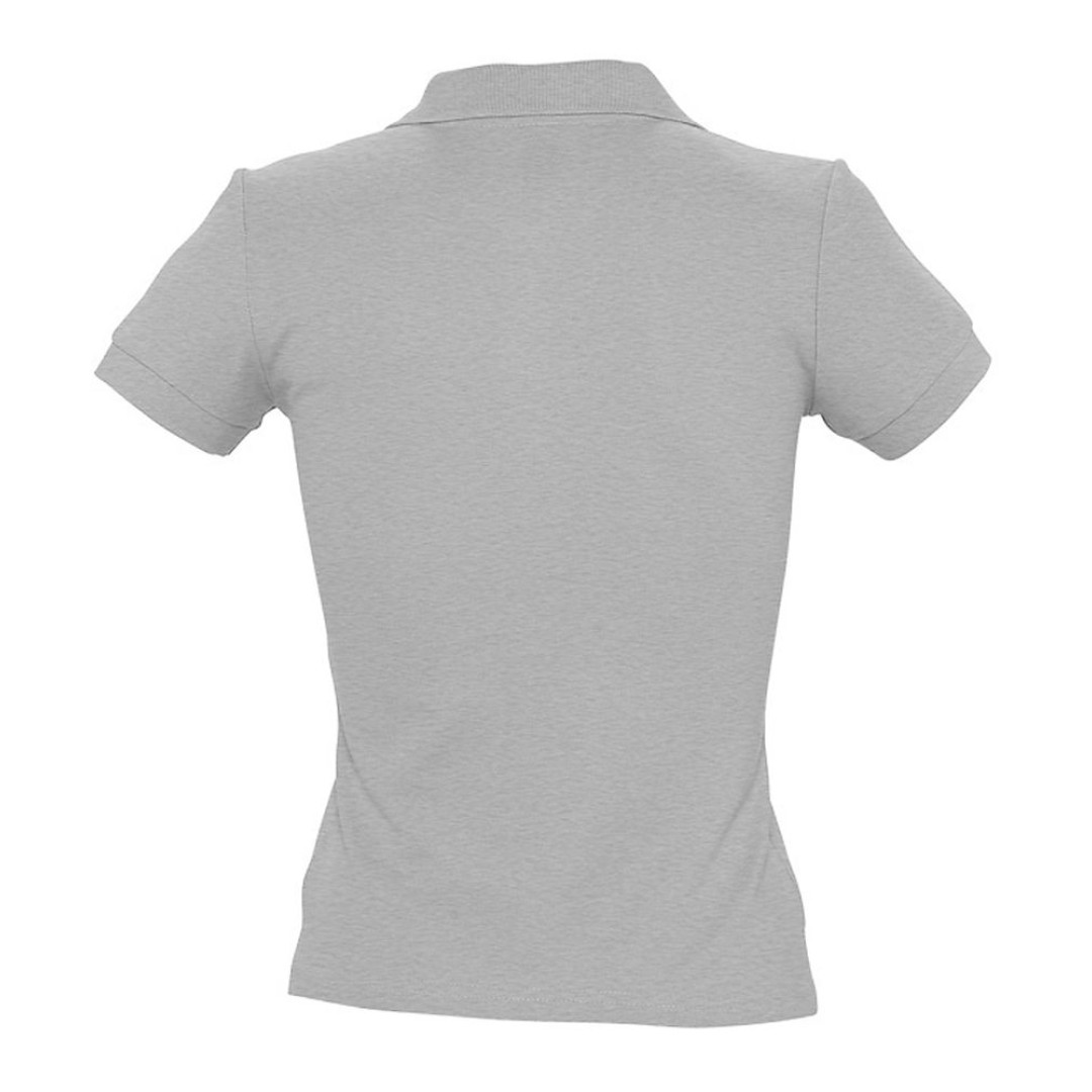 Рубашка поло женская People 210 серый меланж, S