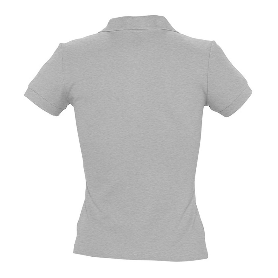 Рубашка поло женская People 210 серый меланж, XL
