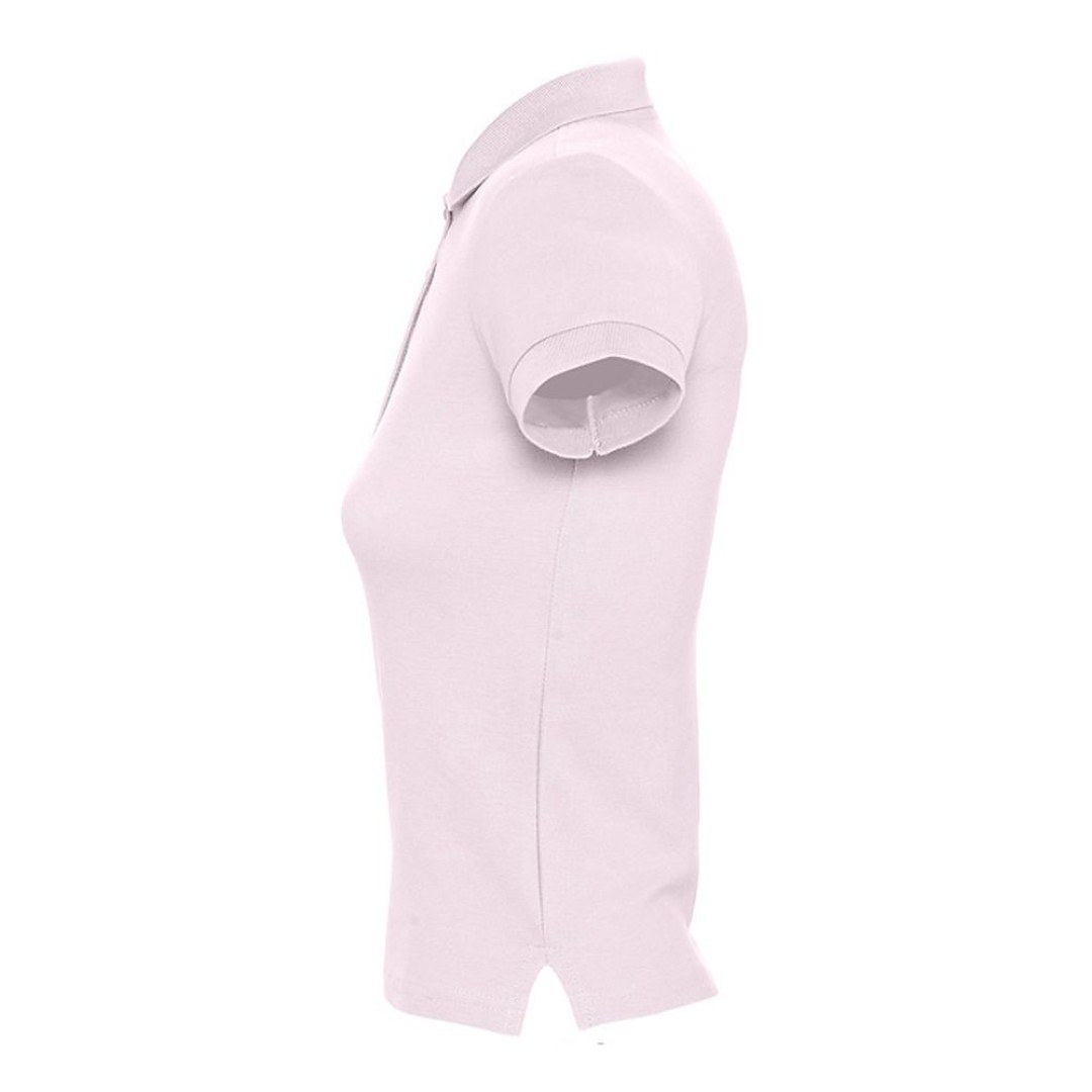 Рубашка поло женская People 210 нежно-розовая, XXL