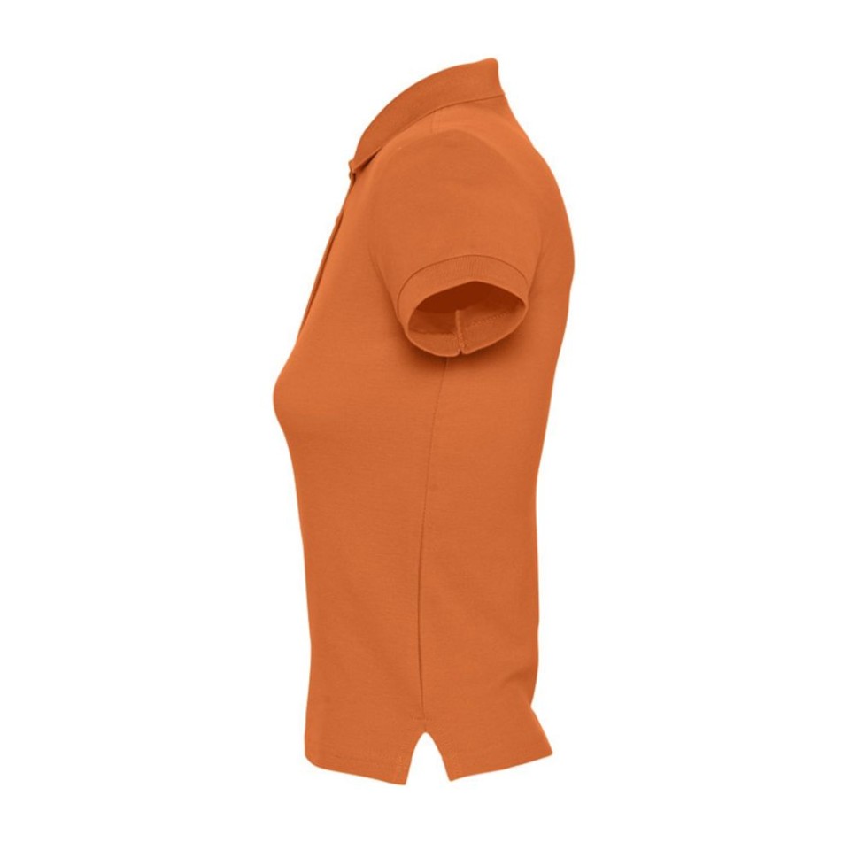 Рубашка поло женская People 210 оранжевая, S