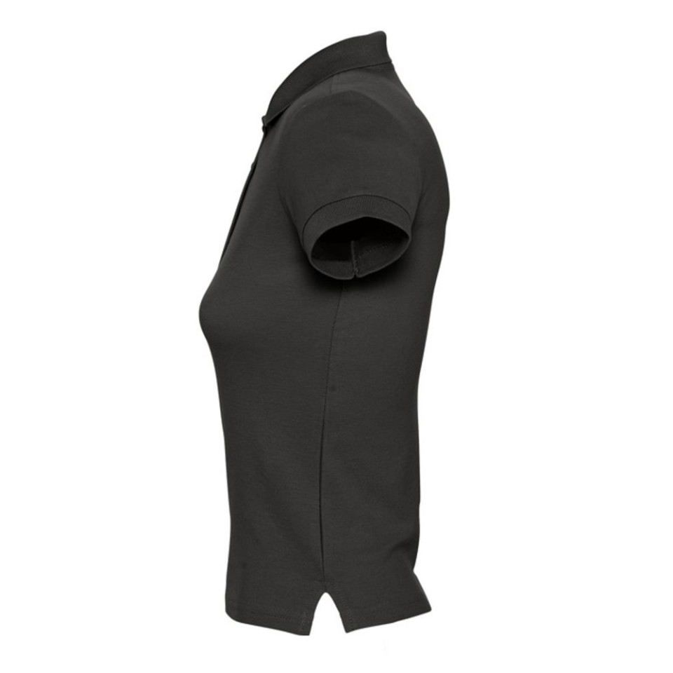 Рубашка поло женская People 210 черная, XL
