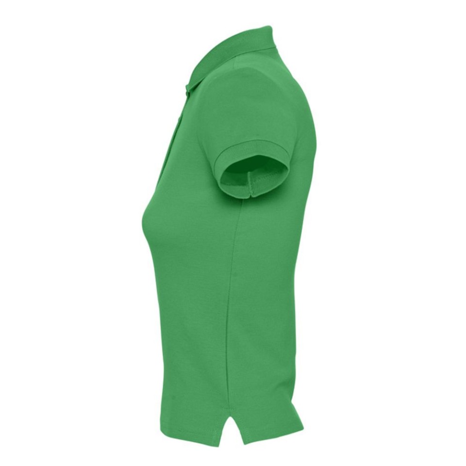 Рубашка поло женская People 210 ярко-зеленая, S