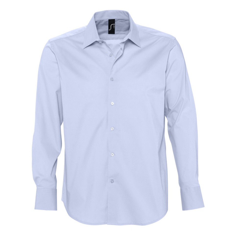Рубашка мужская с длинным рукавом Brighton голубая, S