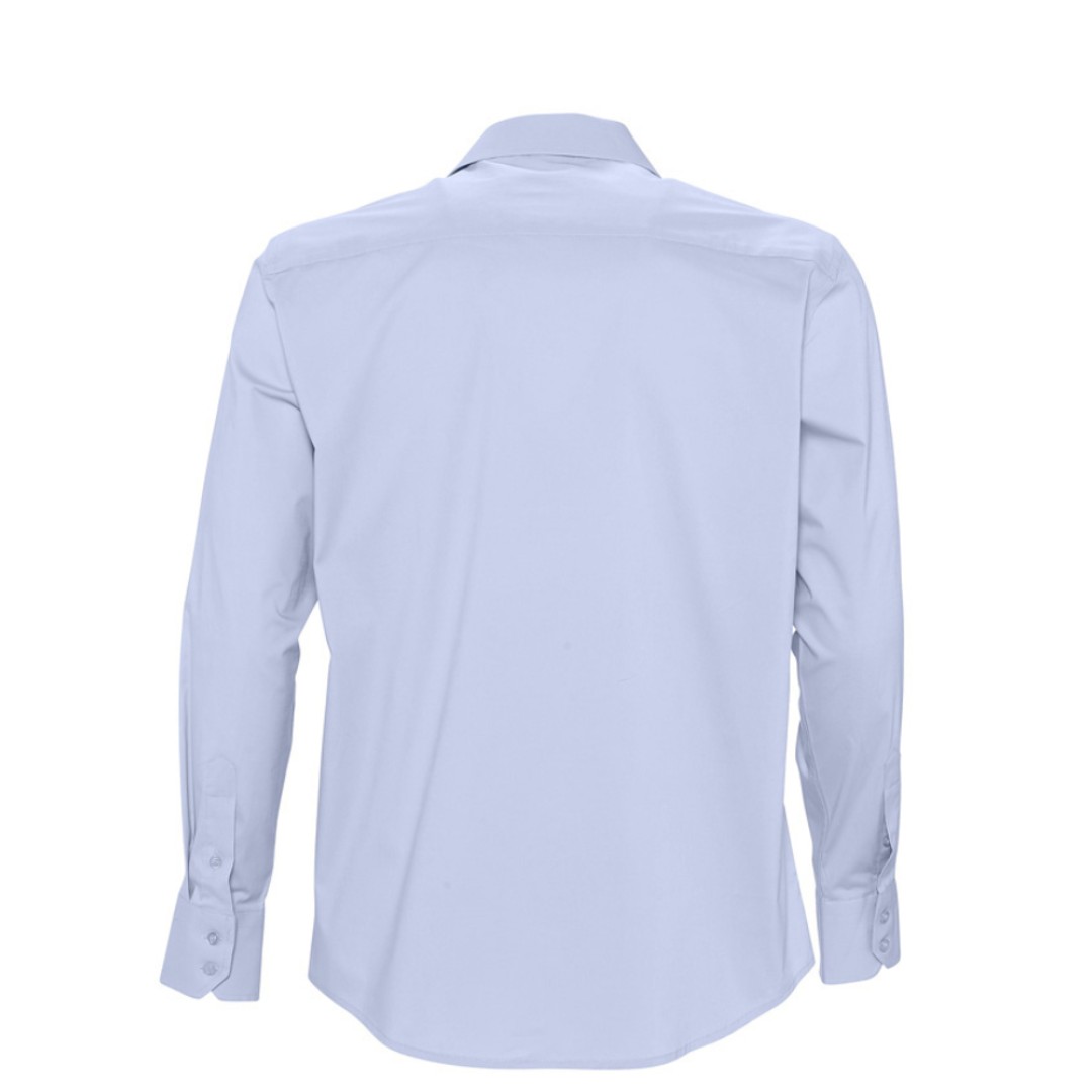 Рубашка мужская с длинным рукавом Brighton голубая, L