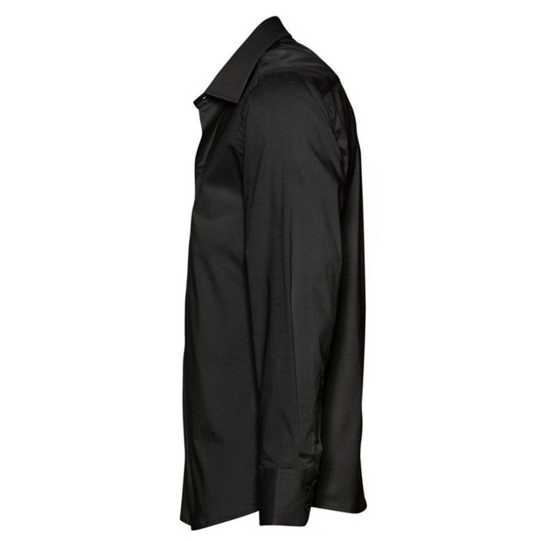 Рубашка мужская с длинным рукавом Brighton черная, M