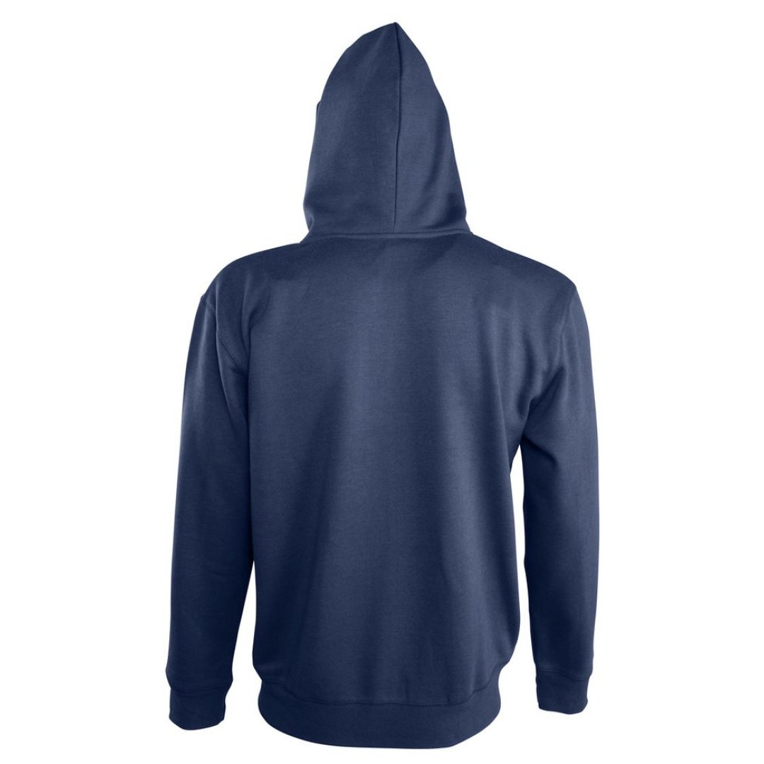 Толстовка мужская на молнии Soul Men 290 с контрастным капюшоном, темно-синий, L