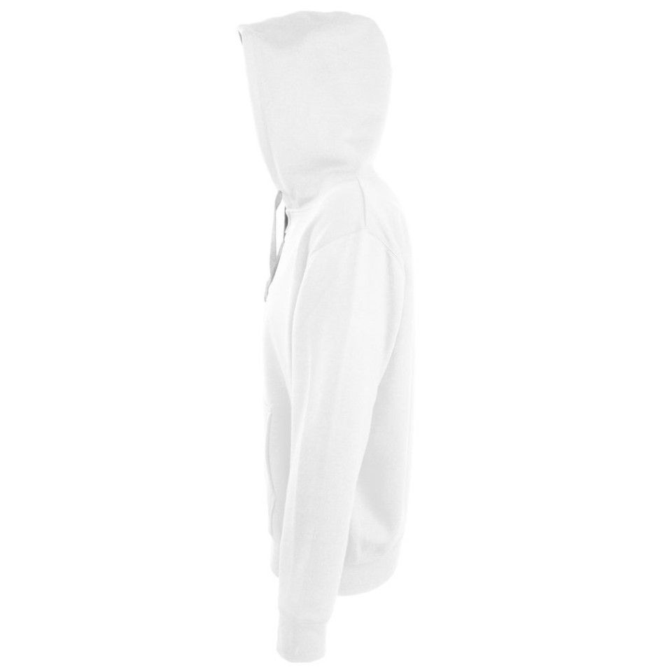 Толстовка мужская на молнии Soul Men 290 с контрастным капюшоном, белый, XXL