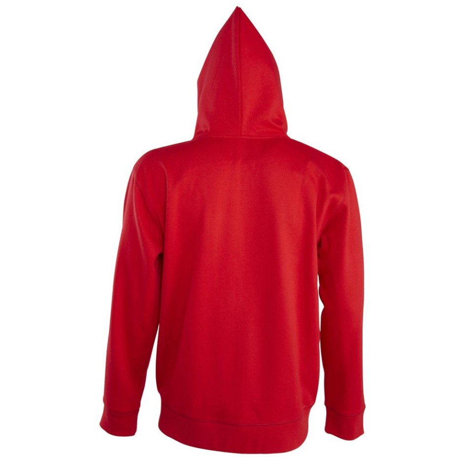 Толстовка мужская на молнии с капюшоном Seven Men, красная, S