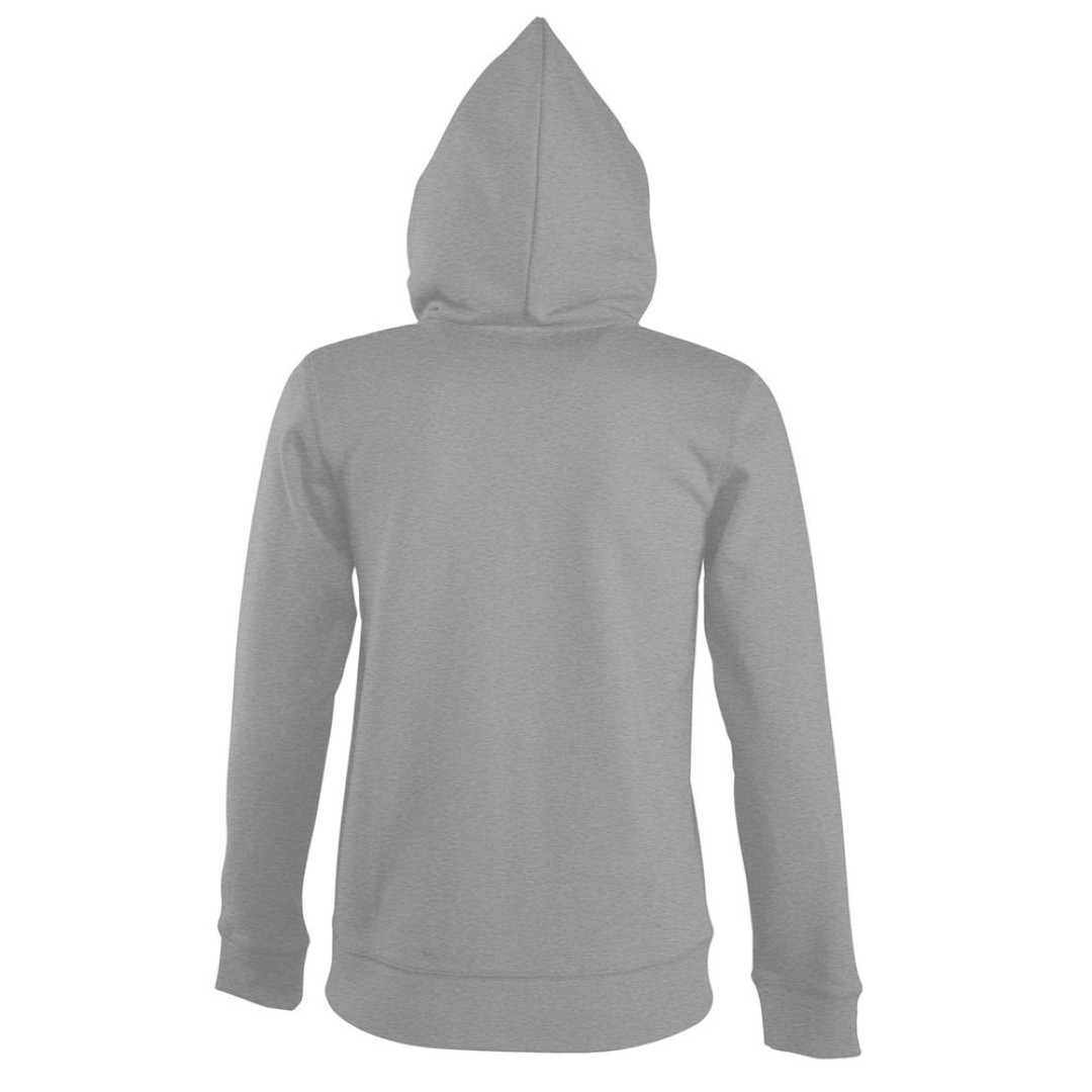 Толстовка женская на молнии с капюшоном Seven Women 290, серый меланж, M