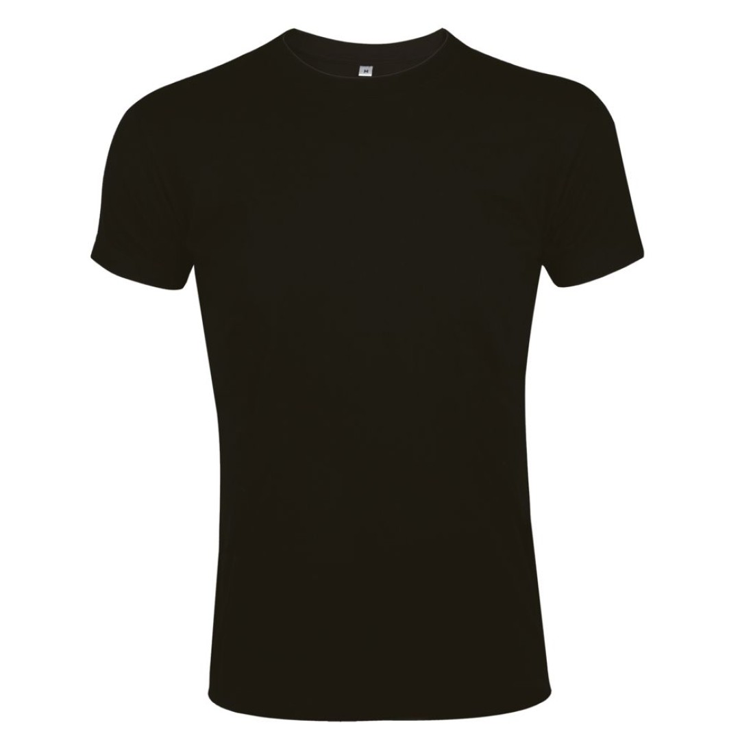 Футболка мужская приталенная Imperial Fit 190, черная, L