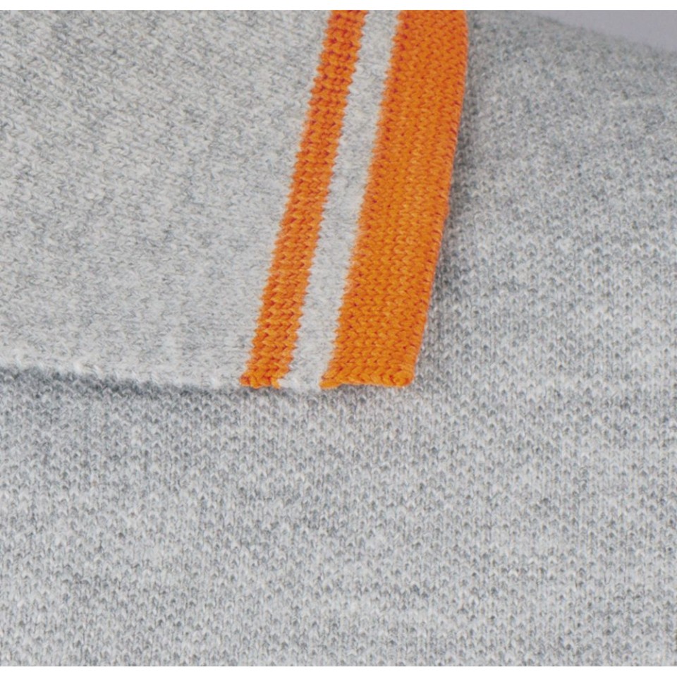 Рубашка поло женская Pasadena Women 200 с контрастной отделкой, красная с белым