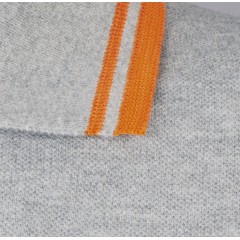 Рубашка поло женская Pasadena Women 200 с контрастной отделкой, черный/зеленый, L