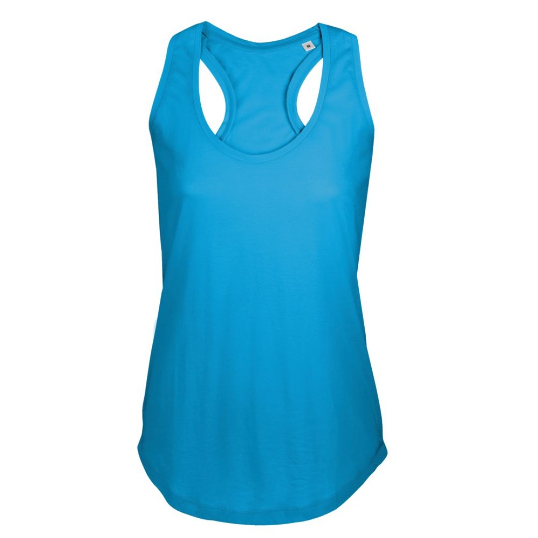 Майка женская Moka 110, ярко-голубая, L