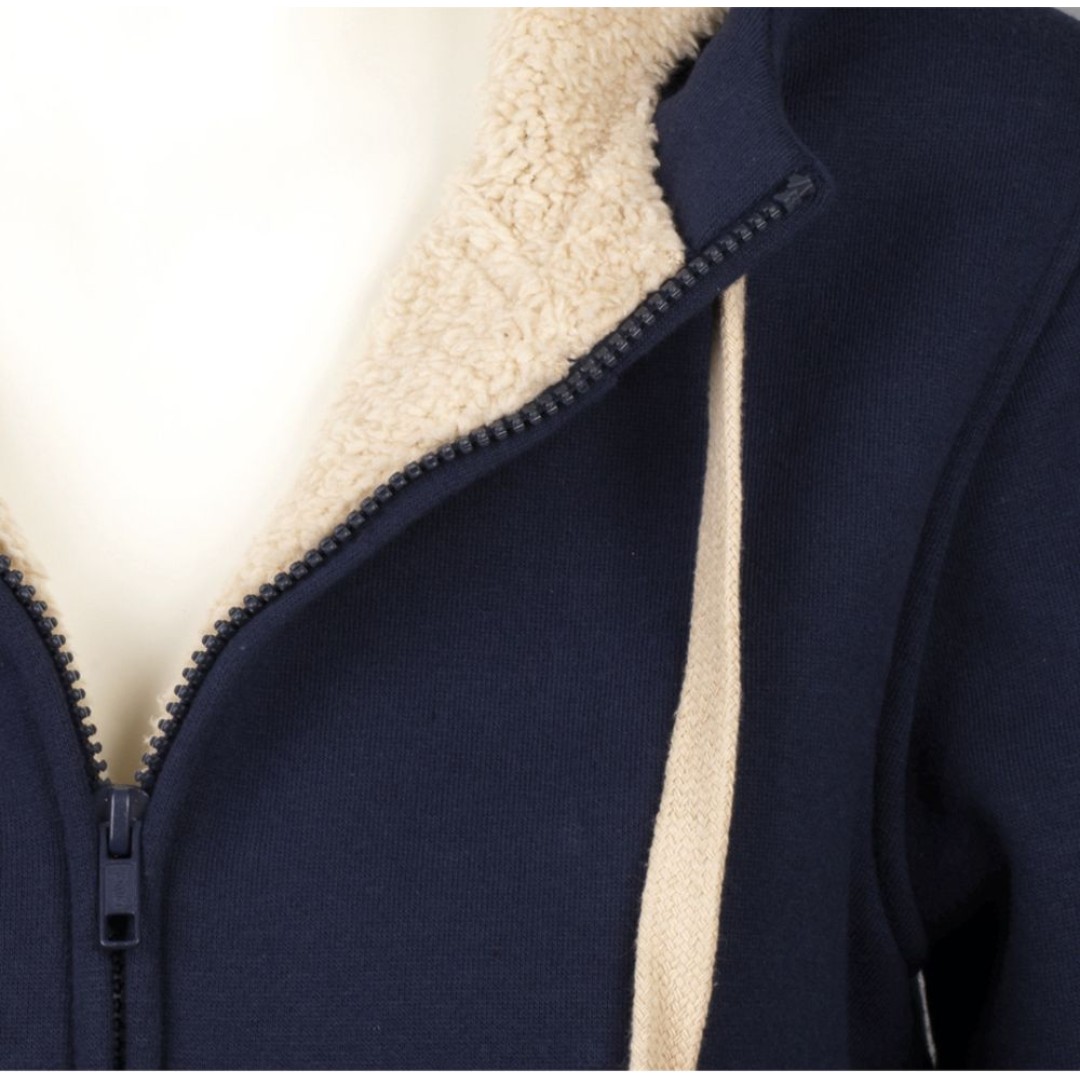 Толстовка унисекс на молнии Sherpa 280, темно-синяя, S