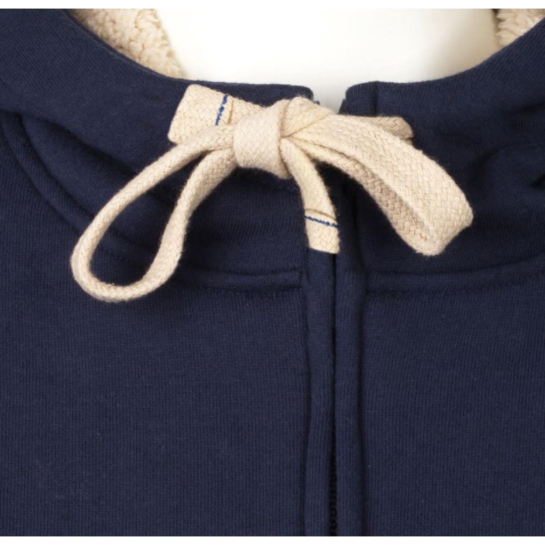 Толстовка унисекс на молнии Sherpa 280, темно-синяя, S