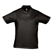 Рубашка поло мужская Prescott men 170 черная, L