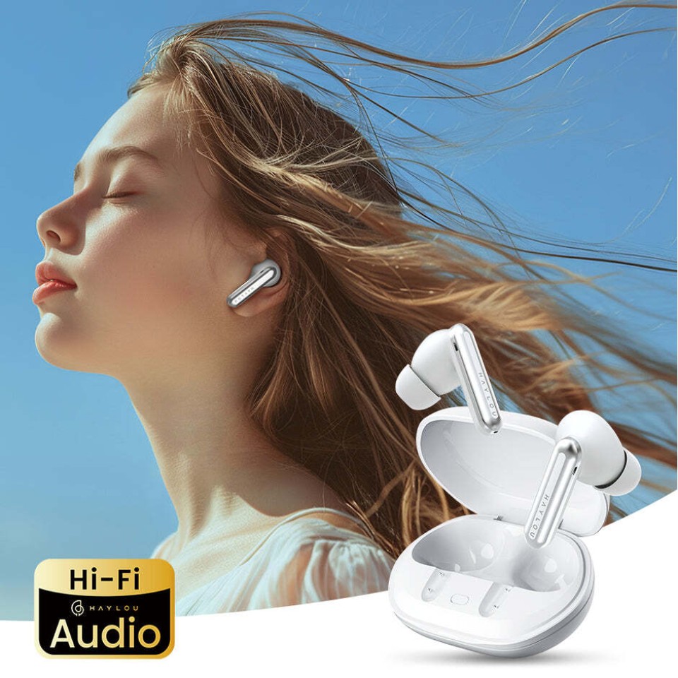 Беспроводные наушники HAYLOU Mori Plus T016,  Bluetooth 6.0, ANC, 28 ч автономной работы, Hi-Fi, черные