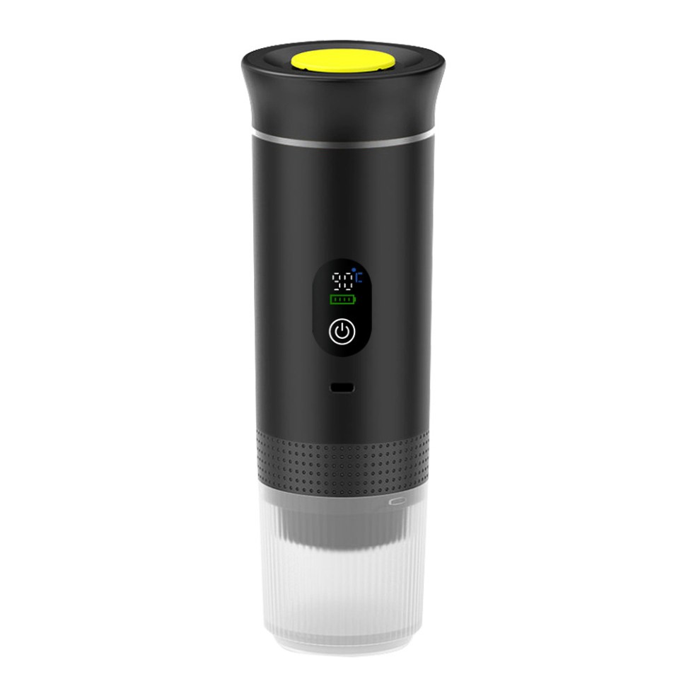 Портативная кофемашина Espresso KF-JN-02PRO2.0 с поддержкой капсул и молотого кофе, 20 бар, 150 мл, 2500 мАч*3, металлический черный