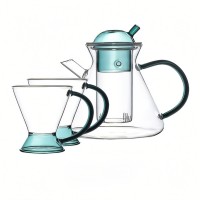 Чайный набор Jiuhe Mingjiang Entry Luxury Nordic Danish Glass Tea Set (чайник + 2 чашки)