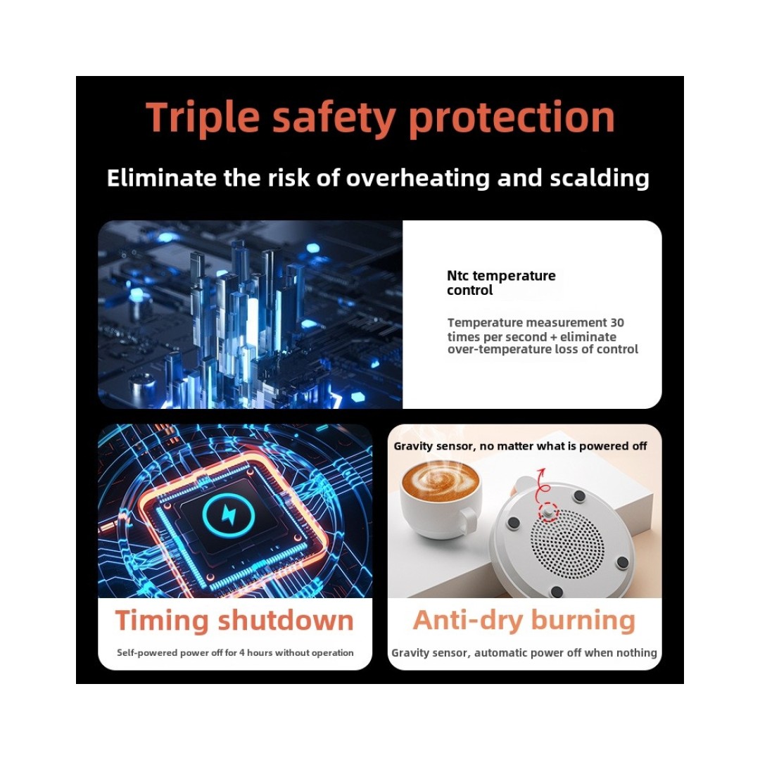 Умная термо подставка для кружек Qwerty Smart Electric Heating Cup Warm Coaster