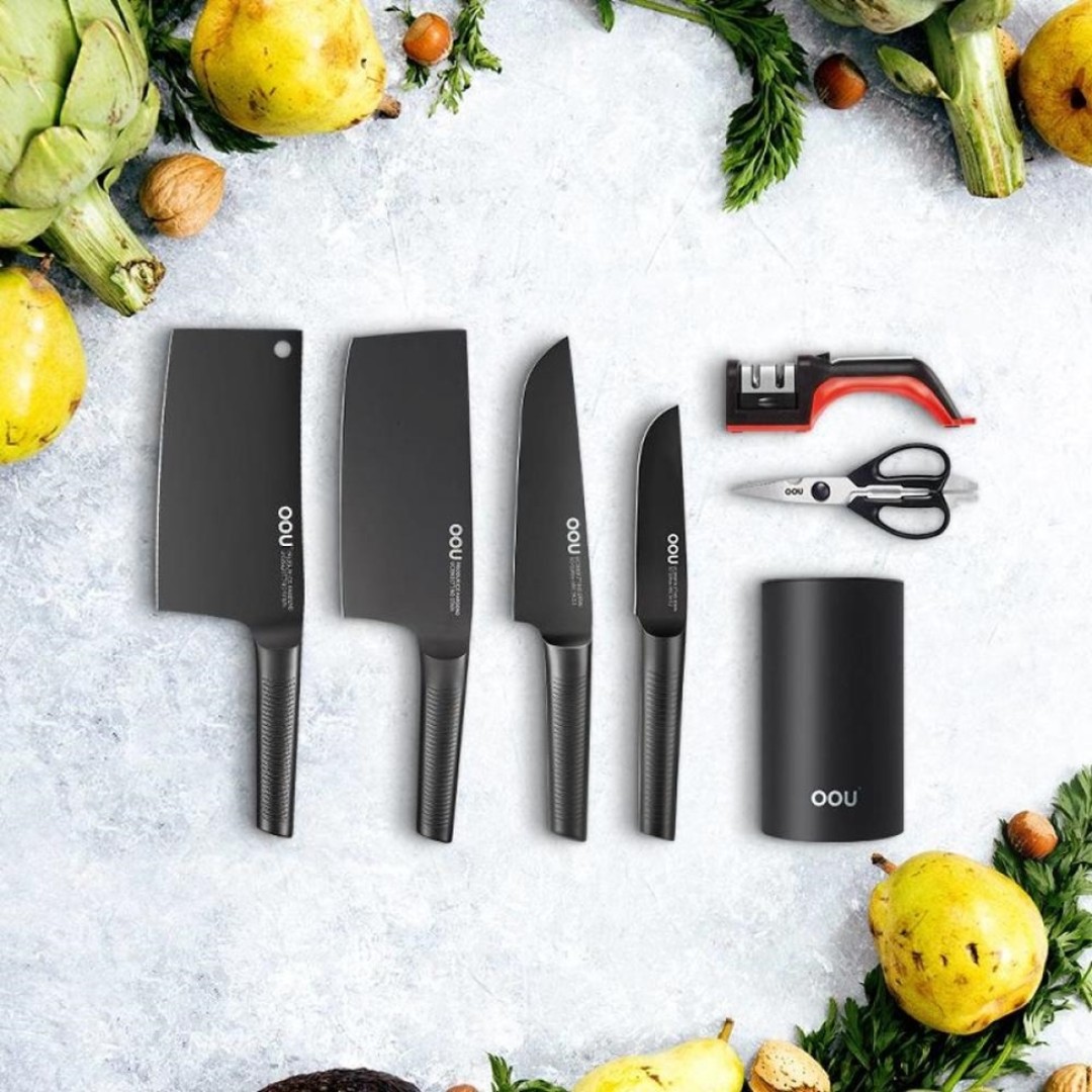 Набор кухонных ножей Xiaomi OOU Black Shark Kitchen Set (7 предметов) (YUG8GYU)