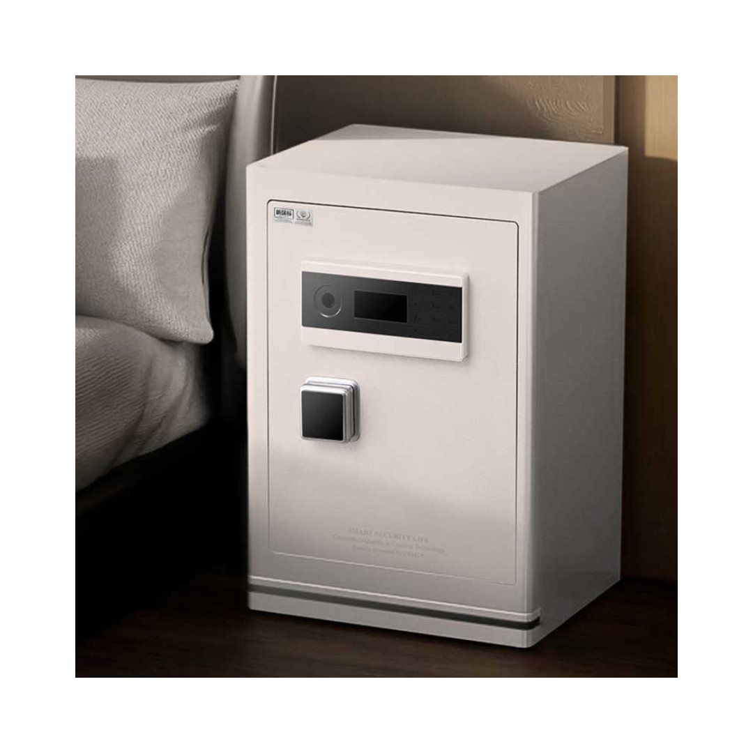 Умный электронный сейф со сканером отпечатка пальца Xiaomi CRMCR Kalinglebao Smart Safe With Fingerprint Scanner Cheese White (FDG-A10/D-78-LB)