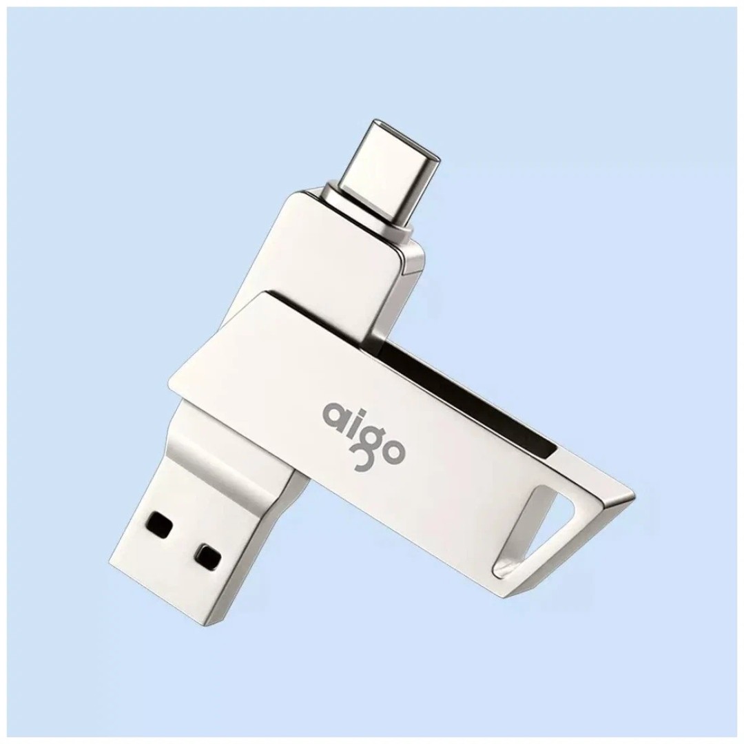 USB-Flash-накопитель Xiaomi Aigo Patriot Dual Interface Metal U Disk Type-C-USB 64GB (U350)