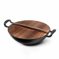 Чугунная сковорода-вок Xiaomi Yi Wu Yi Shi Сast Iron Wok