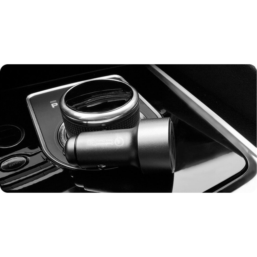 Автомобильное зарядное устройство Xiaomi 70mai Car Charger QC 3.0 Silver (CC02)