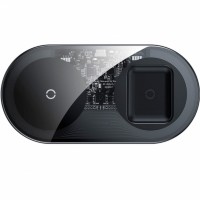 Беспроводное зарядное устройство 2 в 1 Baseus Simple 2 in1 Wireless Charger Turbo Edition 24 Вт (TZWXJK-B01)