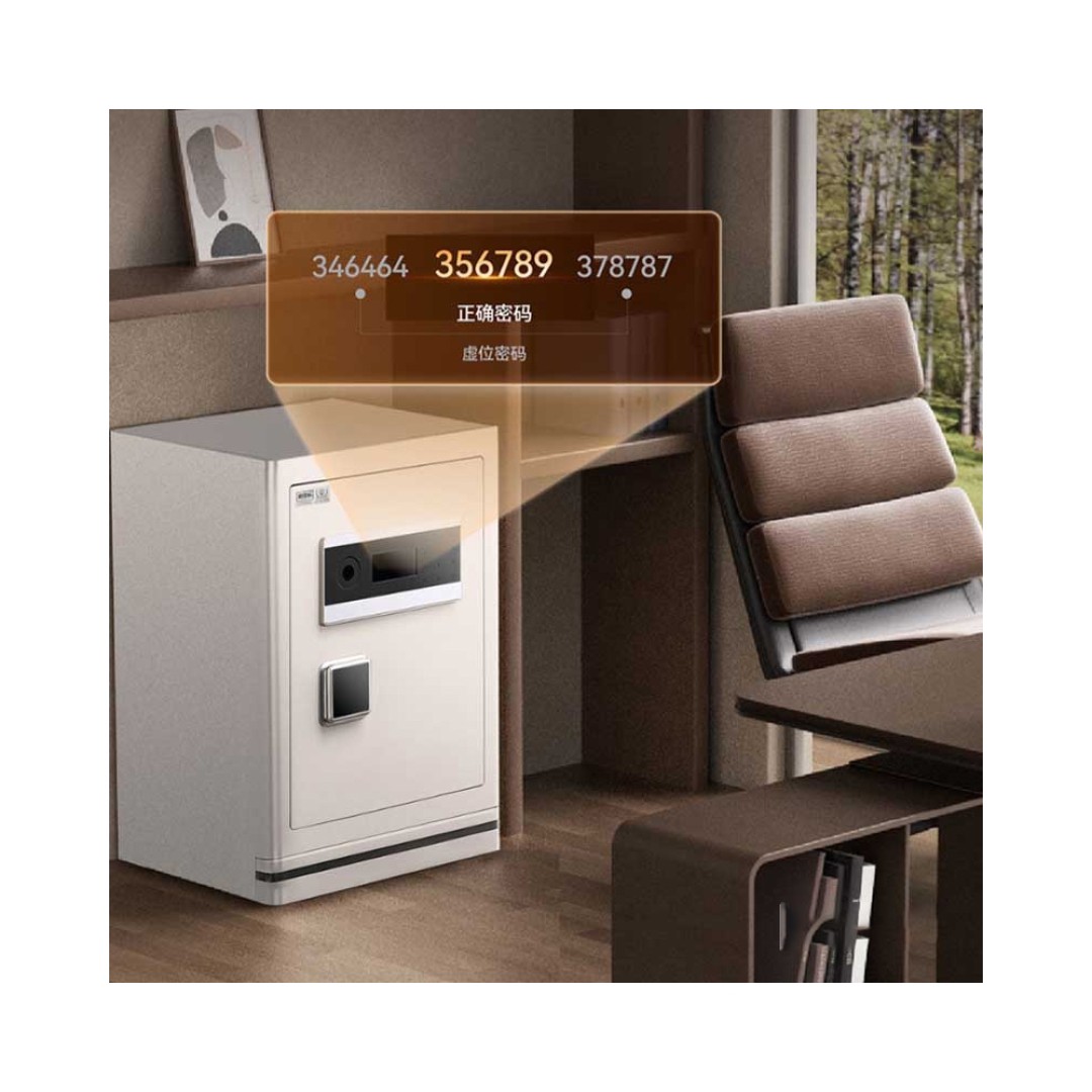 Умный электронный сейф со сканером отпечатка пальца Xiaomi CRMCR Kalinglebao Smart Safe With Fingerprint Scanner Cheese White (FDG-A10/D-78-LB)