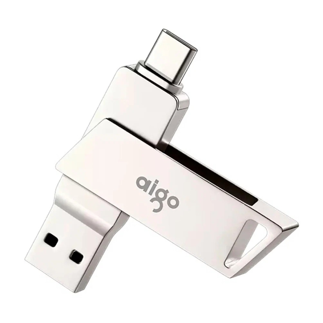 USB-Flash-накопитель Xiaomi Aigo Patriot Dual Interface Metal U Disk Type-C-USB 64GB (U350)