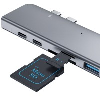 Многофункциональный адаптер Xiaomi HAGiBiS Type-C DC7