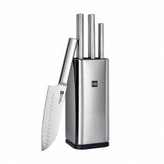 Набор Xiaomi Huo Hou Stainless Steel Kitchen Knife Set (4 ножа и ножницы с подставкой) (HU0095)