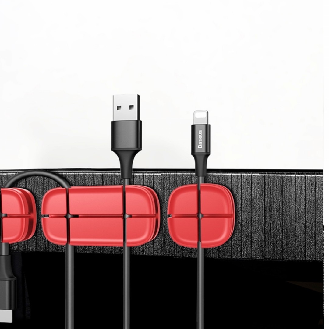 Держатель для проводов Baseus Cross Peas Cable Clip (ACTDJ-01)