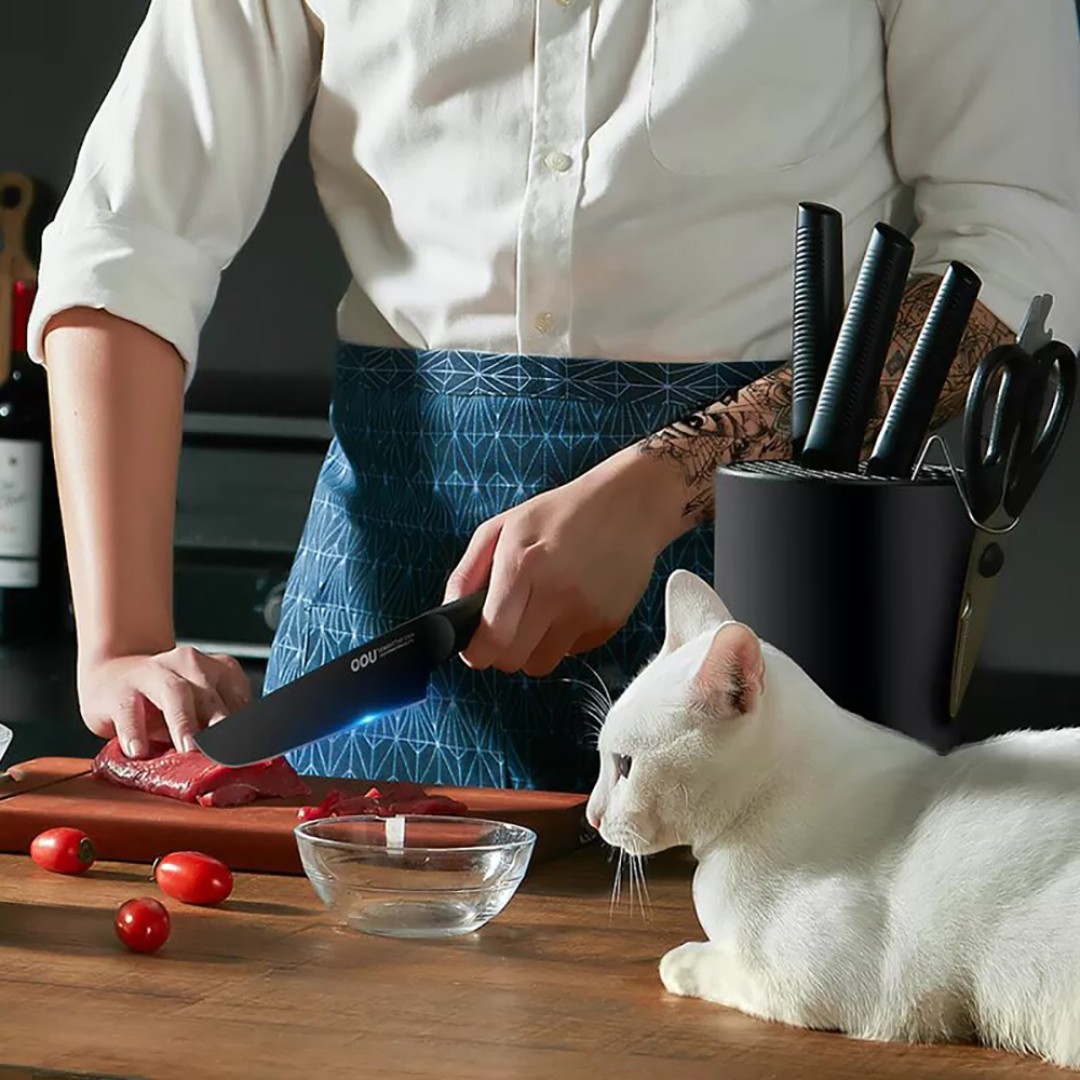 Набор кухонных ножей Xiaomi OOU Black Shark Kitchen Set (7 предметов) (YUG8GYU)