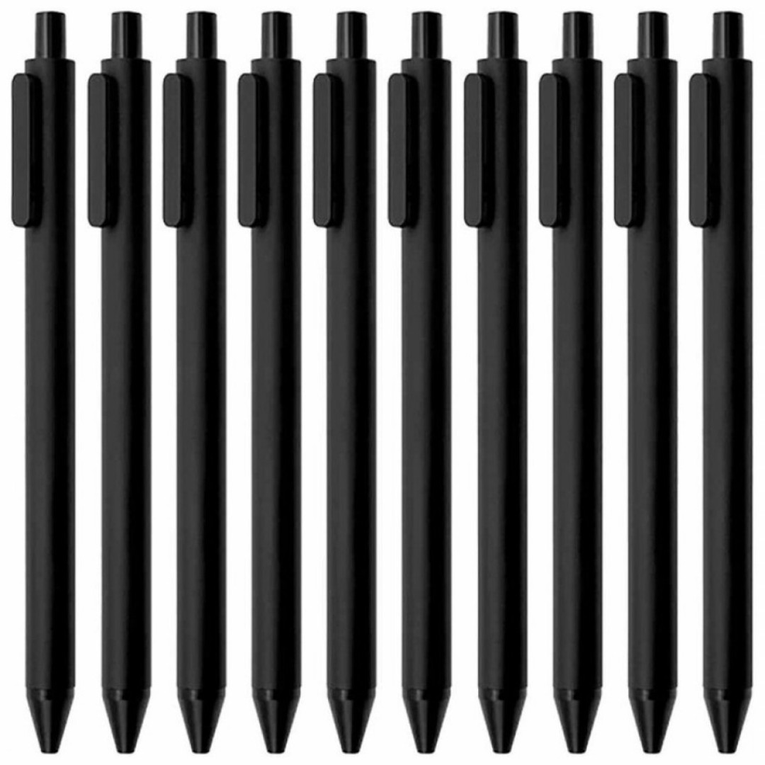 Набор гелевых ручек Xiaomi KACO Pure Plastic Gel Ink Pen 10 шт черный (K1015)