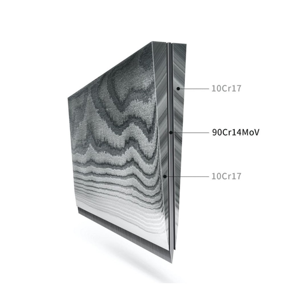 Набор ножей из дамасской стали Huo Hou Set of 5 Damascus Knife Sets (4 ножа с подставкой) (HU0073)