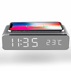 Беспроводное зарядное устройство с будильником Qwerty Wireless Charger With Alarm